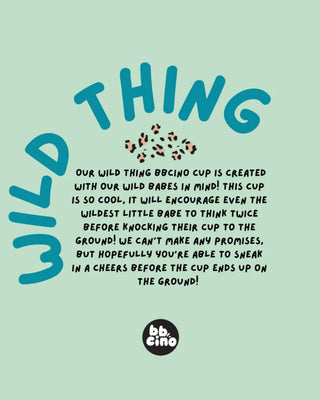 Reusable Babycino Bamboo Cup - Wild Thing (120ml)