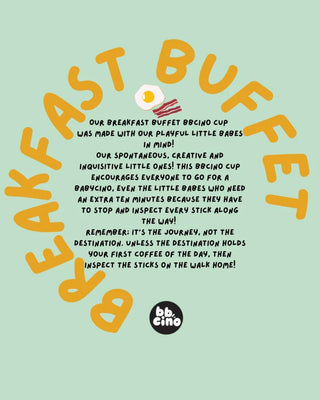 Reusable Babycino Bamboo Cup - Breakfast Buffet (120ml)