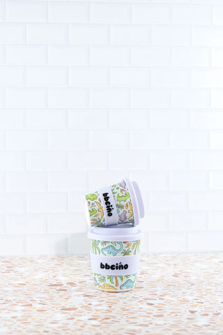 Reusable Babycino Bamboo Cup - Sipasaurus (120ml)