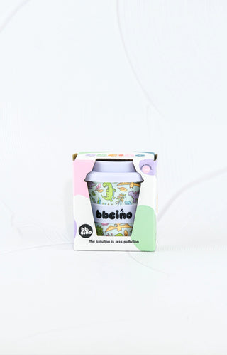 Reusable Babycino Bamboo Cup - Sipasaurus (120ml)