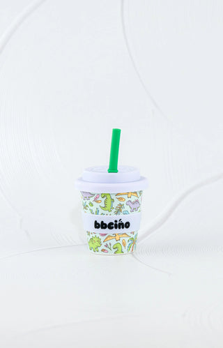 Reusable Babycino Bamboo Cup - Sipasaurus (120ml)
