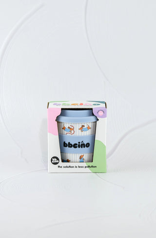 Reusable Bambinocino Bamboo Cup - Dash in Blue (240ml)