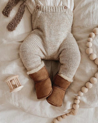 Platinum Baby Bootie - Chestnut