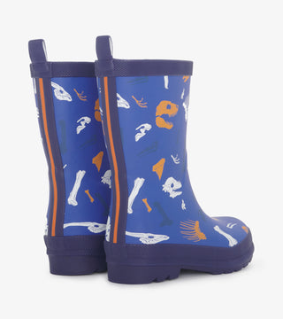 Dino Fossils Matte Rain Boots