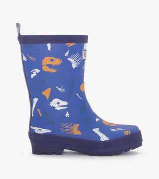 Dino Fossils Matte Rain Boots