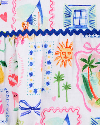 SUMMER VACAY PUFF SLEEVE BODYSUIT