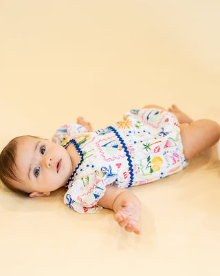 SUMMER VACAY PUFF SLEEVE BODYSUIT