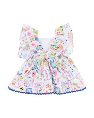 SUMMER VACAY RIC RAC TOP 3-7 YRS