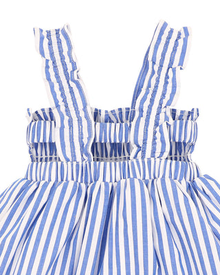 SUMMER VACAY BLUE STRIPE DRESS