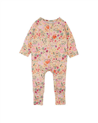 ORCHARD BLOOM ORGANIC LS ZIPSUIT