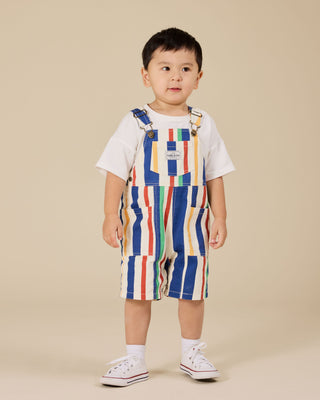 90'S BOLD STRIPE JAMES DENIM POCKET OVERALLS