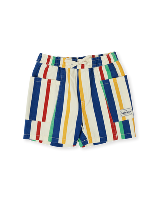 90'S BOLD STRIPE NOAH DENIM POCKET SHORTS