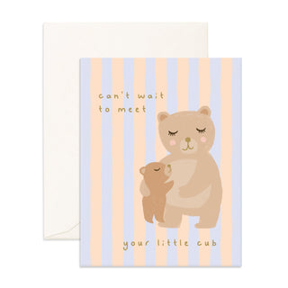Meet Little One Cub Greeting Card