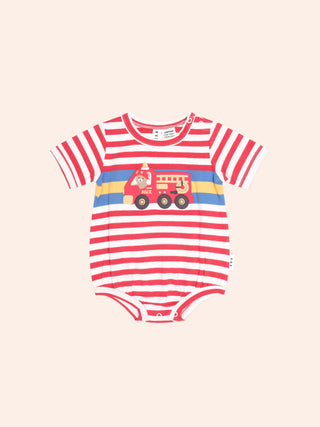 FIREMAN HUX STRIPE ROMPER