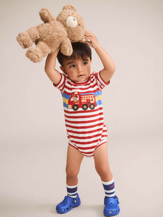 FIREMAN HUX STRIPE ROMPER
