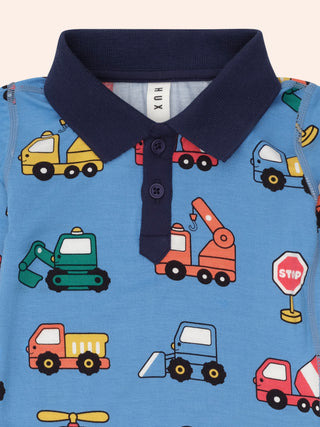 CONSTRUCTION POLO ROMPER