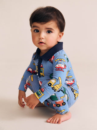 CONSTRUCTION POLO ROMPER