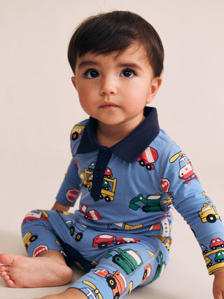 CONSTRUCTION POLO ROMPER