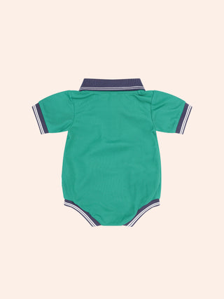 COLLEGIATE HUX PIQUE POLO ROMPER