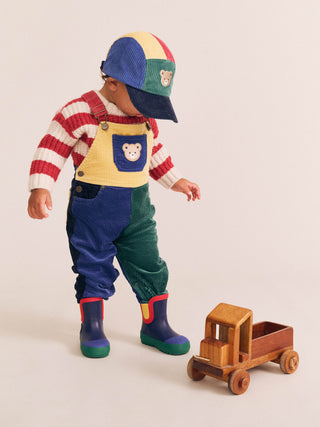 COLOUR BLOCK CORD OVERALLS