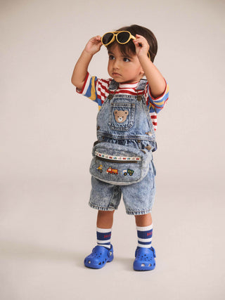 DREAMY DENIM SHORTALL