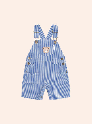 COBALT STRIPE CARPENTER SHORTALL