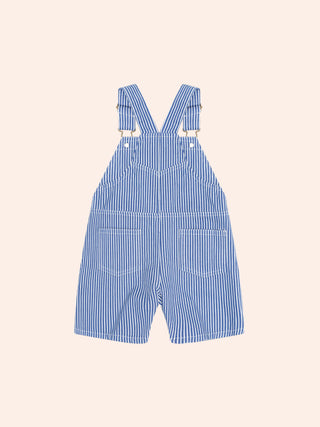 COBALT STRIPE CARPENTER SHORTALL