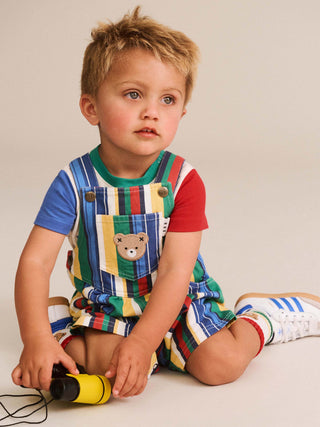 VARIEGATED STRIPE SHORTALL