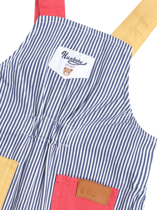 Classic Stripe Short Overalls