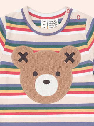 VINTAGE STRIPE HUXBEAR ROMPER