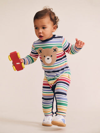 VINTAGE STRIPE HUXBEAR ROMPER