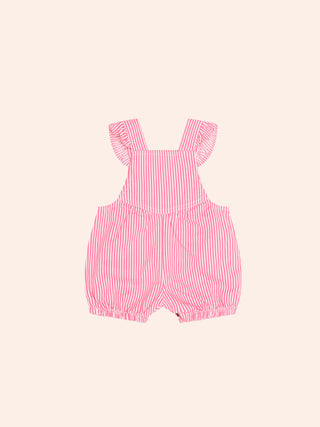 STRAWBERRY EMB STRIPE PLAYSUIT