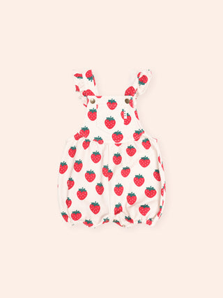 STRAWBERRY BUBBLE ROMPER