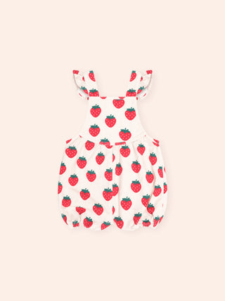 STRAWBERRY BUBBLE ROMPER