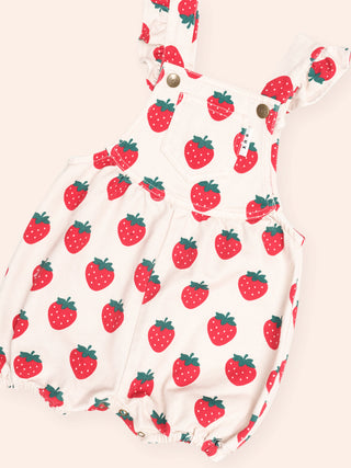 STRAWBERRY BUBBLE ROMPER