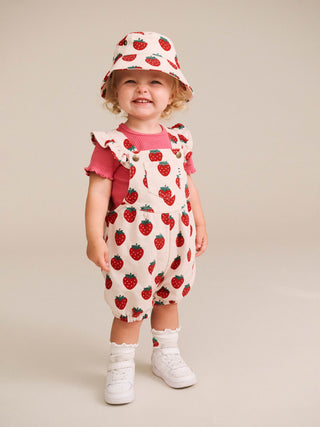 STRAWBERRY BUBBLE ROMPER
