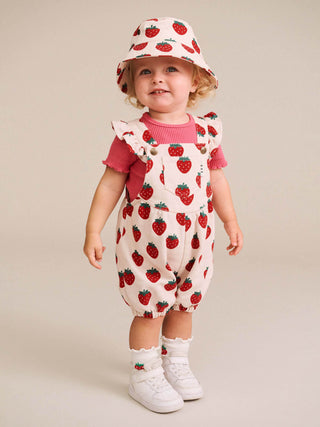 STRAWBERRY BUBBLE ROMPER