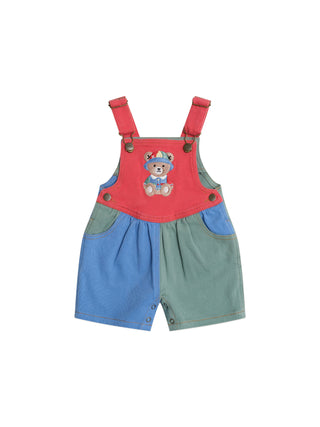 Denim Short Overalls Multicolour