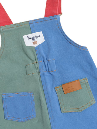 Denim Short Overalls Multicolour