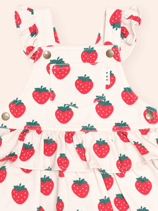 STRAWBERRY TIERED PINAFORE