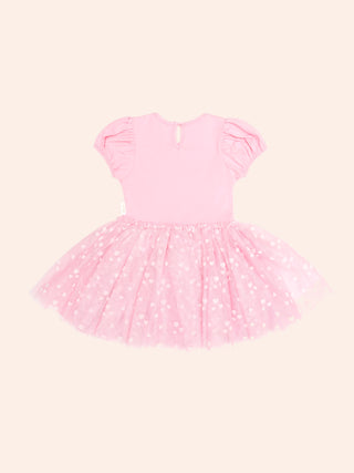MAGICAL UNICORN PUFF SLV TULLE DRESS