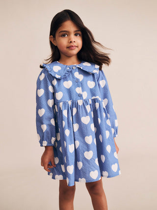 FRILL HEART COLLAR DRESS
