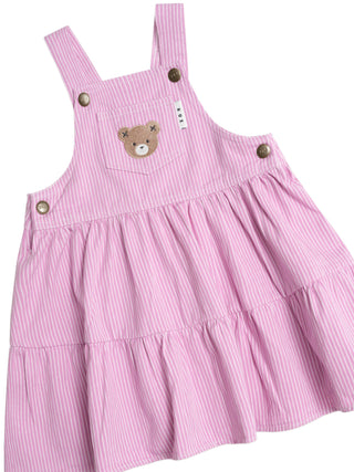 Candy Stripe Pinafore Dress