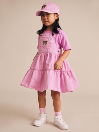 Candy Stripe Pinafore Dress