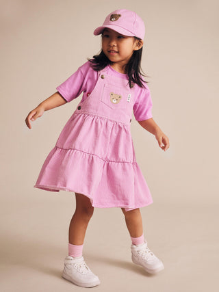 Candy Stripe Pinafore Dress