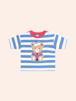NAUTICAL STRIPE SITTING HUX TEE
