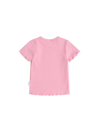 Pink Rib Tee
