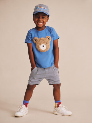 Furry Huxbear Marine Blue Tee
