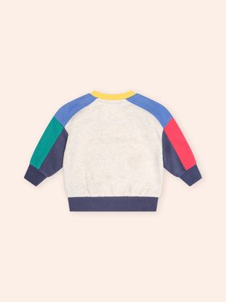 COLOUR BLOCK SITTING HUX SWEATSHIRT