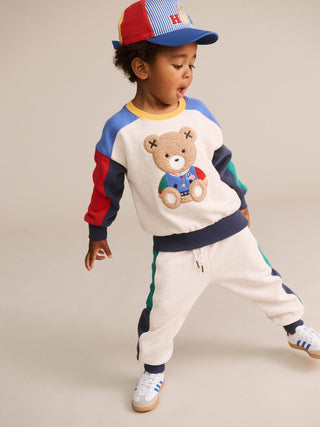 COLOUR BLOCK SITTING HUX SWEATSHIRT